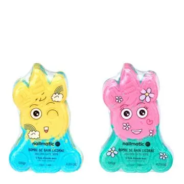 Bombe de Bain Licorne Jaune & Bleue 120g - Nailmatic - Soin - Visuel 2