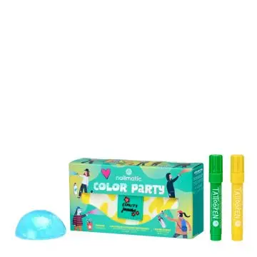 Coffret Color Party Sac Banane, 2 Feutres de Tatouages Temporaires & Bombe de Bain  - Nailmatic - Maquillage - Visuel 2