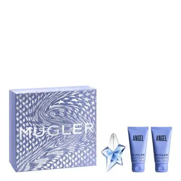 Coffret Angel Eau de Parfum 25ml, Gel Douche & Lait Corps  - Mugler - Parfum - Visuel 1 Coffret Angel Eau de Parfum 25ml, Gel Douche & Lait Corps  - Mugler - Parfum - Visuel 1