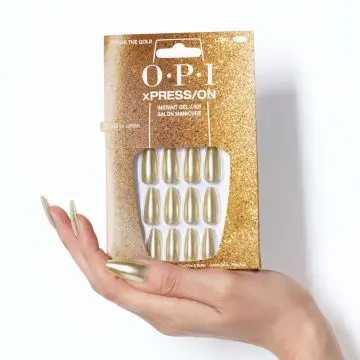 xPRESS/ON Kit Complet de Pose de Faux Ongles Break the Gold - OPI - Maquillage - Visuel 4