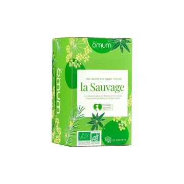 La Sauvage Infusion bio sans théine / Compatible grossesse & allaitement Boite 20 sachets - Omum - Soin - Visuel 2