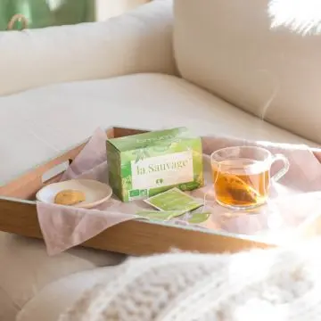 La Sauvage Infusion bio sans théine / Compatible grossesse & allaitement Boite 20 sachets - Omum - Soin - Visuel 3