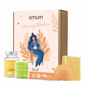 Coffret Morning routine Savon, Eponge, Infusion & Complément Alimentaire  - Omum - Soin - Visuel 1 Coffret Morning routine Savon, Eponge, Infusion & Complément Alimentaire  - Omum - Soin - Visuel 1