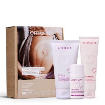 Coffret Essentiels Grossesse Crème Vergetures, Déodorant & Soin d'Hygiène intime  - Omum - Soin - Visuel 1