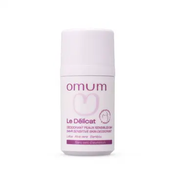 Le Délicat Déodorant Bille Peaux Sensibles 24h Flacon roll-on 50ml - Omum - Soin - Visuel 1 Le Délicat Déodorant Bille Peaux Sensibles 24h Flacon roll-on 50ml - Omum - Soin - Visuel 1