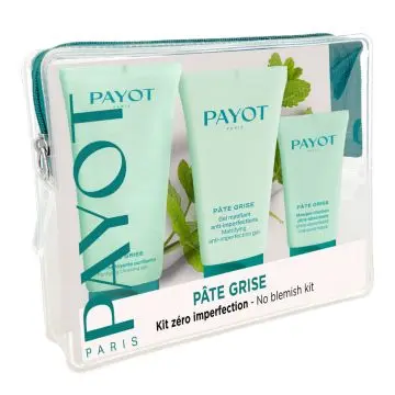 Coffret Pâte Grise Nettoyant visage, Gel Anti-Imperfections & Masque Charbon  - Payot - Soin - Visuel 1