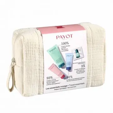 Trousse Essentiels Voyage Lait Hydratant Corps, Gelée Nettoyante, Crème Hydratante & Sérum Visage  - Payot - Soin - Visuel 2
