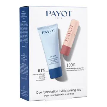 Coffret Duo Hydratation Crème Hydratante Visage & Stick Lèvres Hydratant  - Payot - Soin - Visuel 1