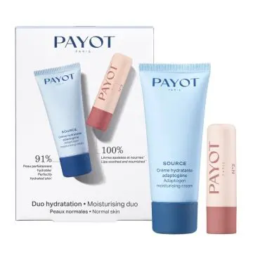 Coffret Duo Hydratation Crème Hydratante Visage & Stick Lèvres Hydratant  - Payot - Soin - Visuel 2