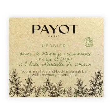 Barre de massage nourrissante visage et corps  Huile essentielle de romarin 