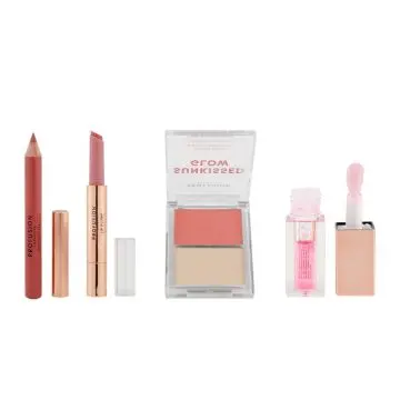 Coffret Pink Glow Palette Duo Blush et Highlighter & Crayon, Huile et Rouge à Lèvres  - Profusion - Maquillage - Visuel 3 Coffret Pink Glow Palette Duo Blush et Highlighter & Crayon, Huile et Rouge à Lèvres  - Profusion - Maquillage - Visuel 3
