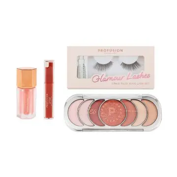 Coffret Yours Truly Palette de Fards à Paupières, Blush, Rouge à Lèvres & Faux Cils  - Profusion - Maquillage - Visuel 2 Coffret Yours Truly Palette de Fards à Paupières, Blush, Rouge à Lèvres & Faux Cils  - Profusion - Maquillage - Visuel 2