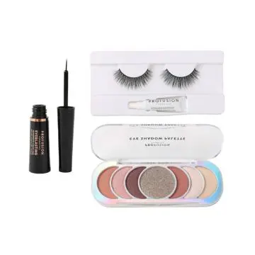 Coffret Glamour Eyes Kit Faux Cils, Palette Fards à Paupières & Eyeliner  - Profusion - Maquillage - Visuel 3