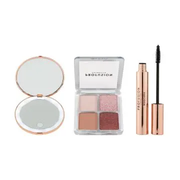 Coffret All Eyes On You Palette de Fards à Paupières, Mascara, Pinceaux, Pince à Épiler & Miroir  - Profusion - Maquillage - Visuel 3 Coffret All Eyes On You Palette de Fards à Paupières, Mascara, Pinceaux, Pince à Épiler & Miroir  - Profusion - Maquillage - Visuel 3