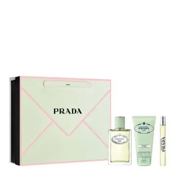Coffret Infusion d'Iris Eau de Parfum 100ml, Lait Corps & Format Voyage  - Prada - Parfum - Visuel 1