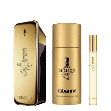 Coffret 1 Million Eau de Toilette 100ml, Déodorant Spray & Format Voyage 