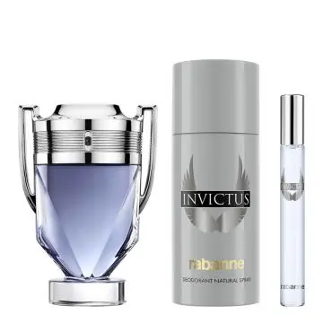 Coffret Invictus Eau de Toilette 100ml, Déodorant Spray & Format Voyage 