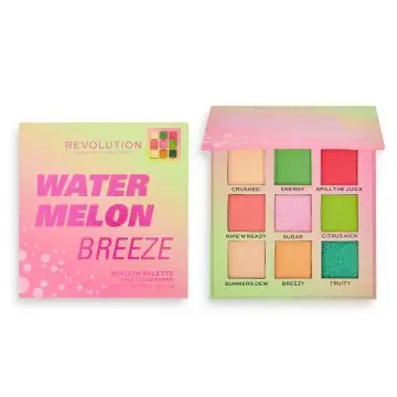 Makeup Revolution Hot Shot Watermelon Breeze Eyeshadow Palette Palette de fard à paupières  Palette 9 teintes - Makeup Revolution - Maquillage - Visuel 1