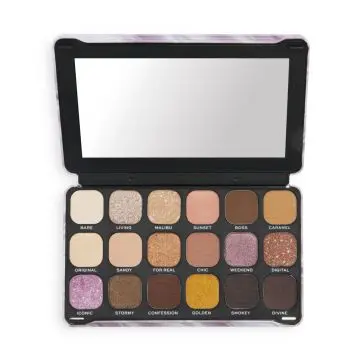 Forever Flawless Eyeshadow Palette Nude Silk Fard à paupières   - Makeup Revolution - Maquillage - Visuel 2