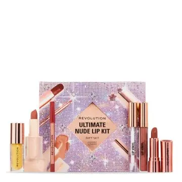 Coffret Ultimate Nude Lip 6 Essentiels Maquillage pour les Lèvres  - Makeup Revolution - Maquillage - Visuel 1