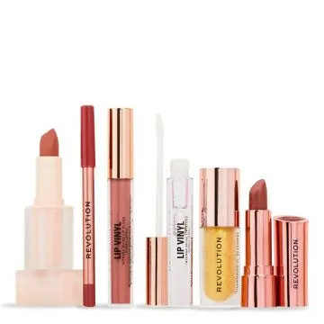 Coffret Ultimate Nude Lip 6 Essentiels Maquillage pour les Lèvres  - Makeup Revolution - Maquillage - Visuel 3