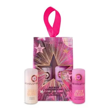 Coffret Jelly Blush & Jelly Glow Duo Encre à Lèvres et Joues & Highlighter  - Makeup Revolution - Maquillage - Visuel 1