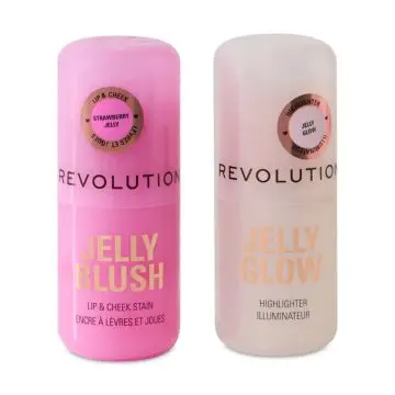 Coffret Jelly Blush & Jelly Glow Duo Encre à Lèvres et Joues & Highlighter  - Makeup Revolution - Maquillage - Visuel 3