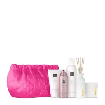 Trousse The Ritual of Sakura Mousse de Douche, Crème et Mousse Corps, Bougie & Bâtonnets Parfumés  - Rituals - Soin - Visuel 1