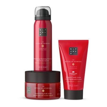 Coffret The Ritual of Ayurveda Mousse de Douche, Gommage & Crème Corps  - Rituals - Soin - Visuel 3