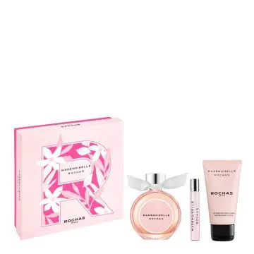 Coffret Mademoiselle Rochas Eau de Parfum 50ml, Lait Corps & Format Voyage  - Rochas - Parfum - Visuel 1