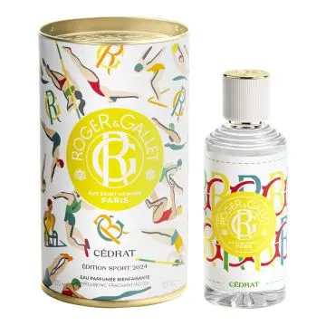 Coffret Cédrat - Édition Sport 2024 Eau Pafumée Bienfaisante 100ml  - Roger & Gallet - Parfum - Visuel 1