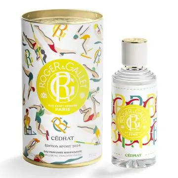 Coffret Cédrat - Édition Sport 2024 Eau Pafumée Bienfaisante 100ml  - Roger & Gallet - Parfum - Visuel 2