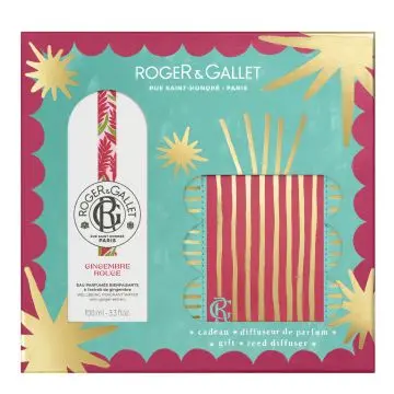 Coffret Gingembre Rouge Eau Parfumée 100ml & Diffuseur d'Ambiance  - Roger & Gallet - Soin - Visuel 1