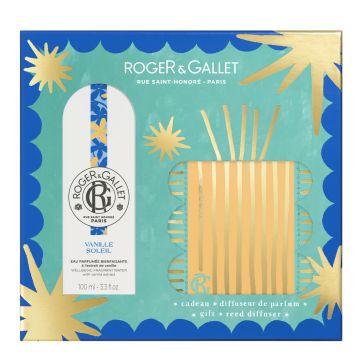 Coffret Vanille Soleil Eau Parfumée 100ml & Diffuseur d'Ambiance  - Roger & Gallet - Parfum - Visuel 1
