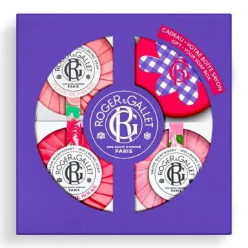 Coffret 3 Savons 3 Savons Parfumés & Boîte à Savon  - Roger & Gallet - Soin - Visuel 1