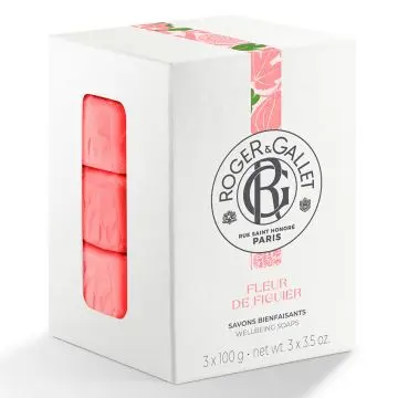 Coffret Fleur de Figuier 3 Savons Bienfaisants  - Roger & Gallet - Soin - Visuel 1