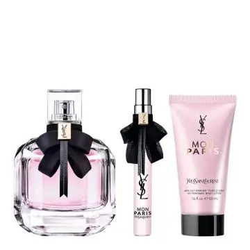 Coffret Mon Paris Eau de Parfum 90ml, Lait Corps & Format Voyage  - Yves Saint Laurent - Parfum - Visuel 2