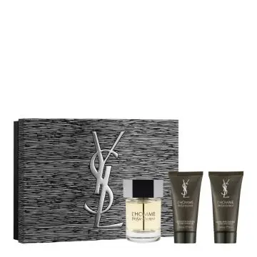 Coffret L'Homme Eau de Toilette 100ml, Gel Douche & Baume Après-Rasage  - Yves Saint Laurent - Parfum - Visuel 1