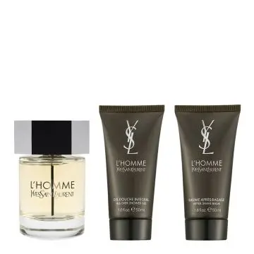 Coffret L'Homme Eau de Toilette 100ml, Gel Douche & Baume Après-Rasage  - Yves Saint Laurent - Parfum - Visuel 2