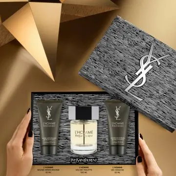 Coffret L'Homme Eau de Toilette 100ml, Gel Douche & Baume Après-Rasage  - Yves Saint Laurent - Parfum - Visuel 3