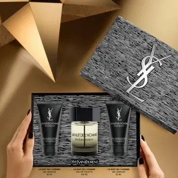 Coffret La Nuit de l'Homme Eau de Toilette 100ml & 2 Gels Douche  - Yves Saint Laurent - Parfum - Visuel 3