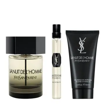 Coffret La Nuit de l'Homme Eau de Toilette 100ml, Gel Douche & Format Voyage  - Yves Saint Laurent - Parfum - Visuel 2