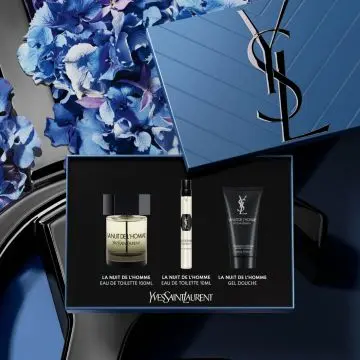 Coffret La Nuit de l'Homme Eau de Toilette 100ml, Gel Douche & Format Voyage  - Yves Saint Laurent - Parfum - Visuel 3