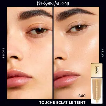 TOUCHE ÉCLAT LE TEINT Fond de Teint Fluide Naturel Beige 40 - Yves Saint Laurent - Maquillage - Visuel 2