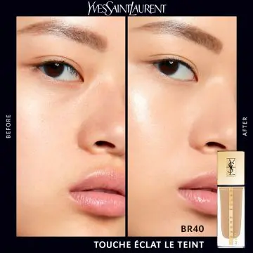 TOUCHE ÉCLAT LE TEINT Fond de Teint Fluide Naturel Beige Rosé 40 - Yves Saint Laurent - Maquillage - Visuel 2