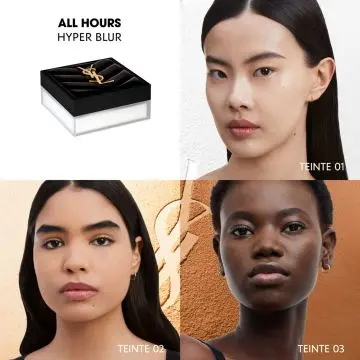 All Hours Hyper Blur Poudre Libre 01 Translucide - Yves Saint Laurent - Maquillage - Visuel 4