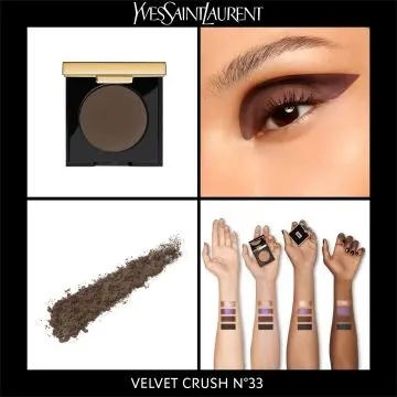 Velvet Crush Ombre à Paupières  Mono N°33 UNCONVENTIONAL BROWN - Yves Saint Laurent - Maquillage - Visuel 2
