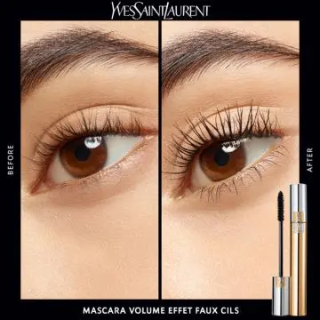VOLUME WATERPROOF Mascara Effet Faux Cils 01 Noir Fusain - Yves Saint Laurent - Maquillage - Visuel 2