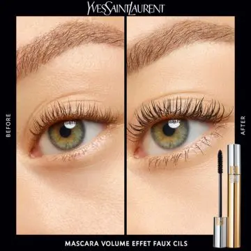 VOLUME WATERPROOF Mascara Effet Faux Cils 01 Noir Fusain - Yves Saint Laurent - Maquillage - Visuel 3