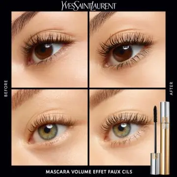 VOLUME WATERPROOF Mascara Effet Faux Cils 01 Noir Fusain - Yves Saint Laurent - Maquillage - Visuel 4